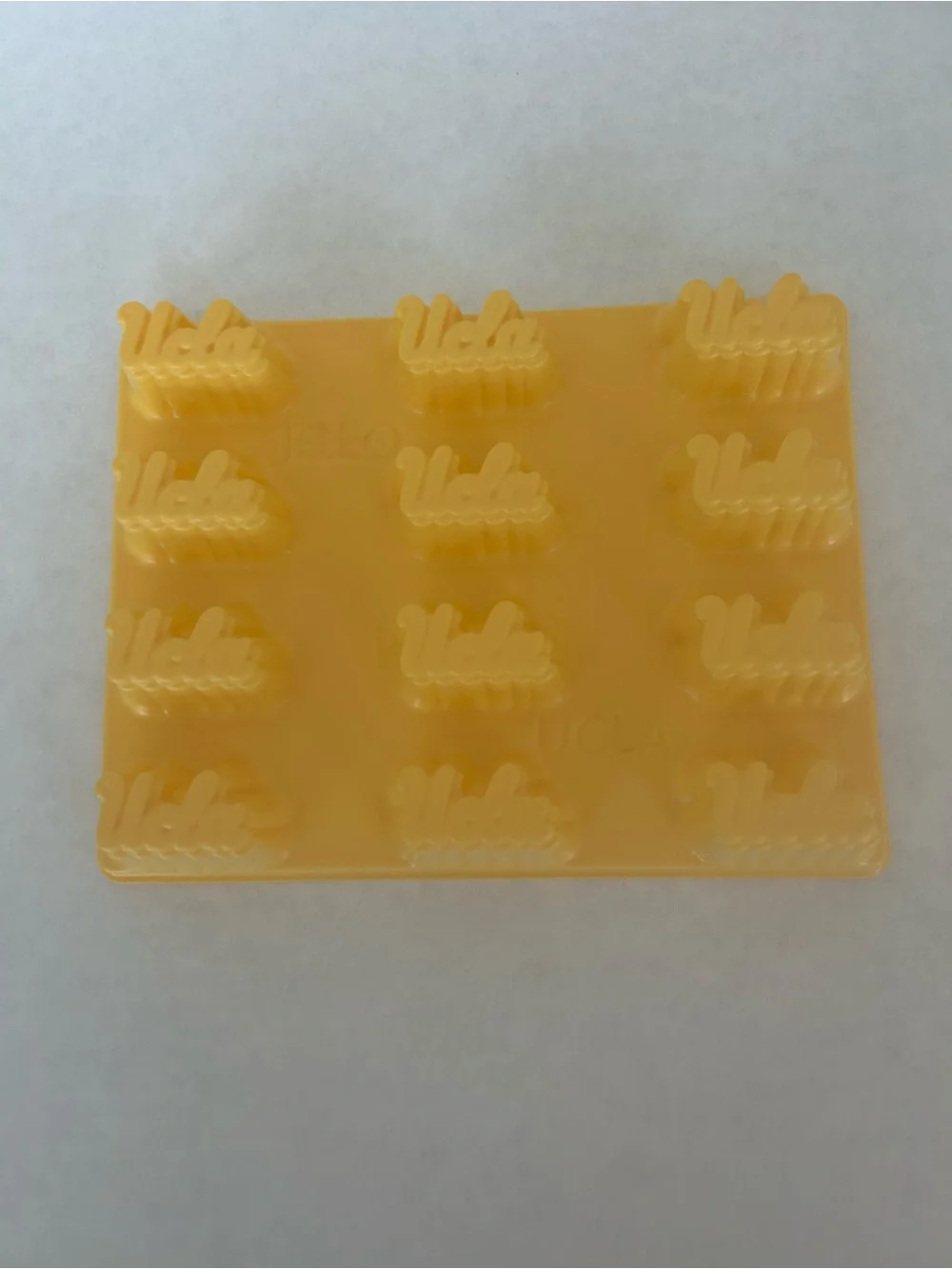 Jello UCLA Yellow Plastic Multi-Mold Tray - Flexible Candy & Chocolate Mold